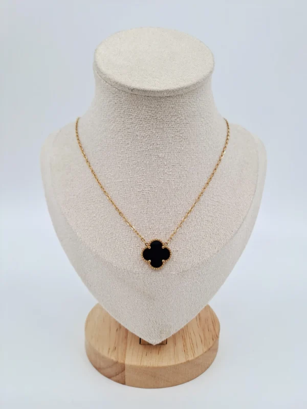 COLLAR ACERO FLOR GRANDE