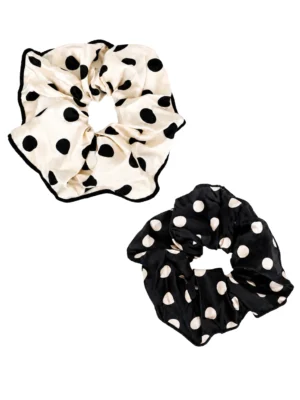 SCRUNCHIE XL SEDA CON LUNARES