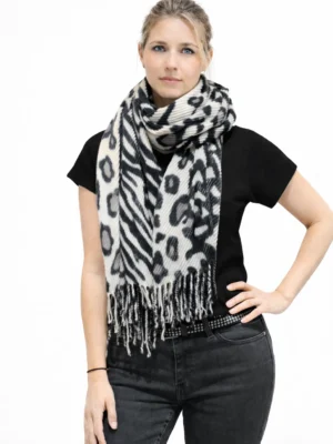 BUFANDON ANIMAL PRINT COMBINADO