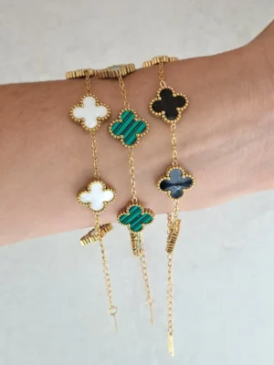 PULSERA ACERO FLOR GRANDE