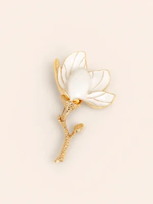 PRENDEDOR FLOR BLANCO