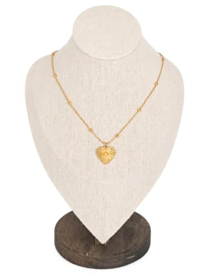 COLLAR ACERO DIJE CORAZON