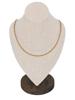 COLLAR ACERO ESLABON PLANO