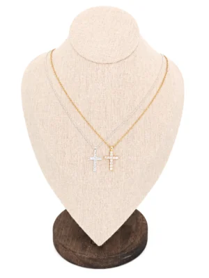 COLLAR ACERO CURZ CON BRILLO