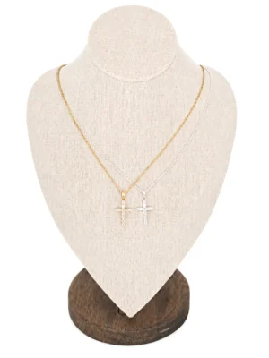 COLLAR ACERO CRUZ EN PUNTA