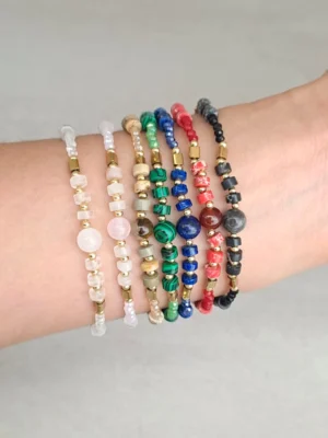 PULSERA FANTASIA CANUTILLO ESFERA MARMOLADO