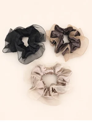 SCRUNCHIE MICROFIBRA CON GASA