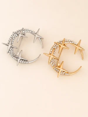 PRENDEDOR MEDIA LUNA CON STRASS