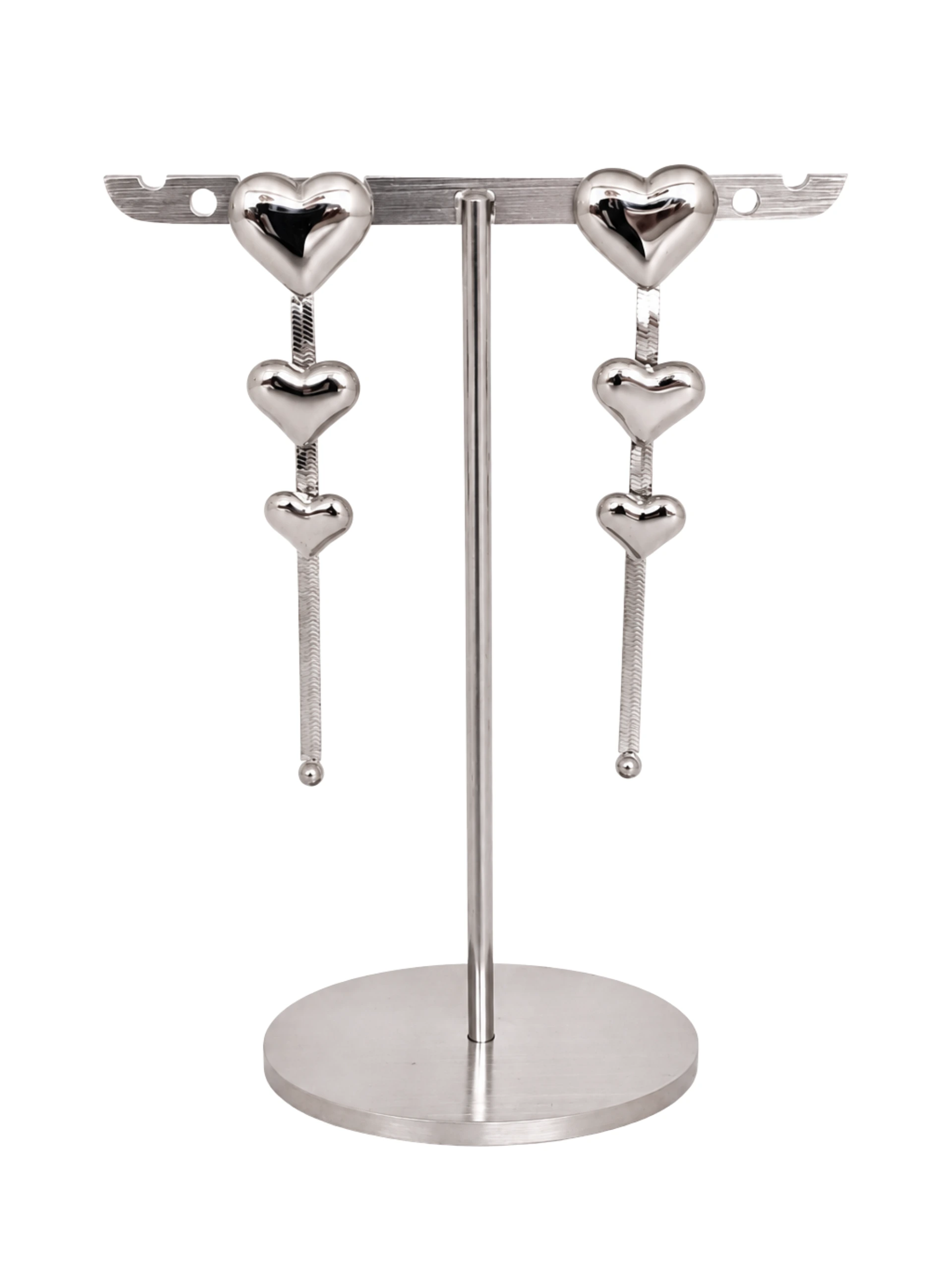 AROS ACERO TRIPLE CORAZON