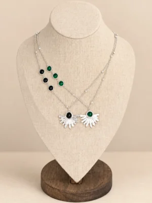 COLLAR ACERO PIEDRAS