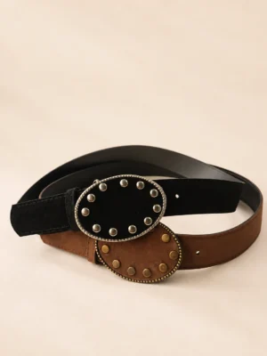 CINTO GAMUZA CHAPON CON TACHAS