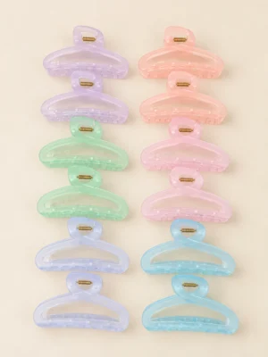 BROCHE ONDULADO TRANSPARENTE PASTEL