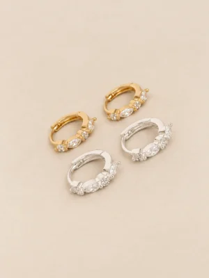 AROS BRONCE 4 PIEDRITAS