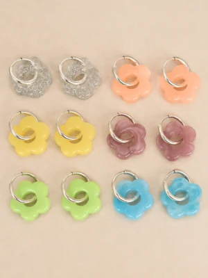 AROS ACERO FLOR