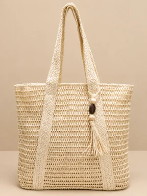 BOLSO RAFIA CON ADORNO