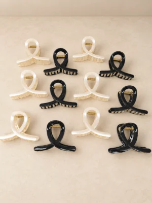 BROCHE NEGRO Y BLANCO X12