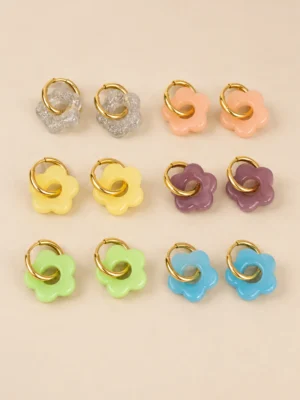 AROS ACERO FLOR