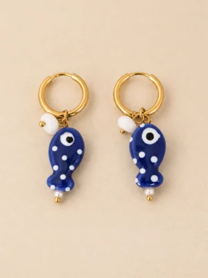 AROS ACERO PEZ LUNARES